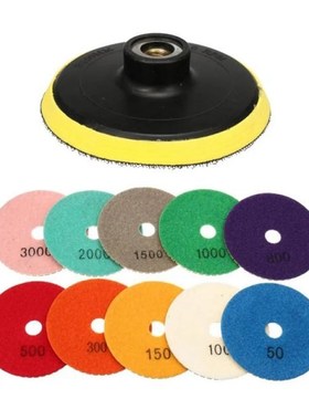 11pcs Diamond Polishing Pad 4 Inch Grinder Disc 适用于 Grani