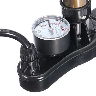 Bicycle Basketball Football Air Pump Inflator Manometer with
