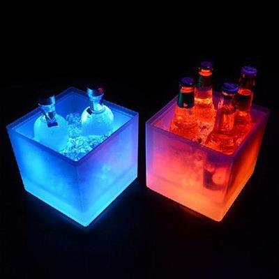 Champagne Transparent Colorful Luminous Ice Bucket Led Wine