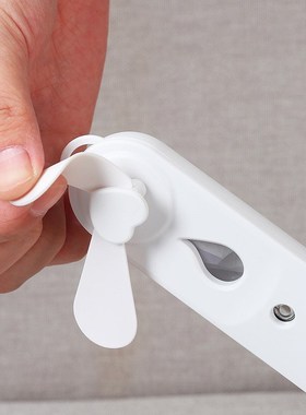Portable 2 In 1 Mini Fan Humidifier USB Rechargeable Handhel