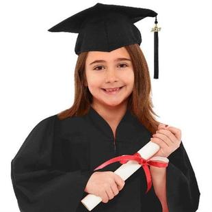 Children Zip Closure School Academic Graduation Gown Robe