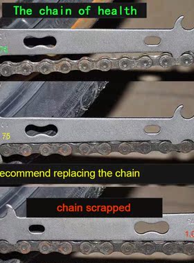 Mountain Road Bike MTB Chains Gauge Measurement Ruler Repair