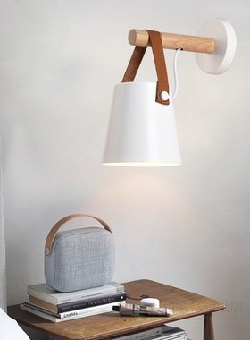 Hot Modern Wall Lamp Wood Iron Led Sconce Bedroom Decor Ligh