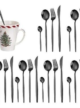 Kitchen Silverware Sets Portable Outdoor Flatware Set For 6