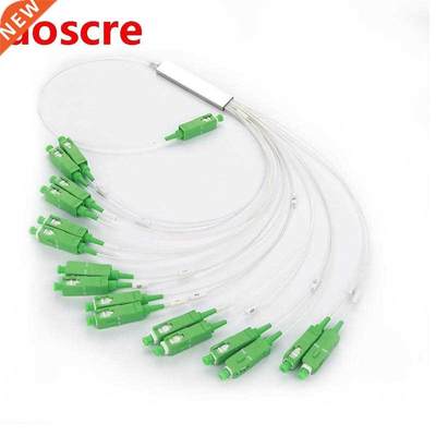 10PCS 1X16 PLC Splitter SC APC Optical FTTH Fiber Optic Spli