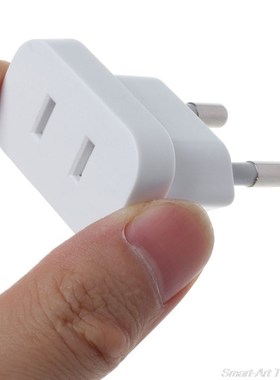 1pc Power Plug Converter Travel Adapter US to EU Europe High
