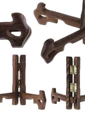 -7 Inch Tall Wood Display Stand Holder Easels Plates Photo
