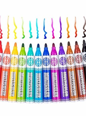 BAOKE 12Color White Board Markers for Office Alcohol Based W