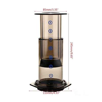 New Filter Glass Espresso Coffee Maker Portable Cafe French