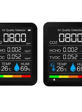 5 in 1 Portable CO2 Meter Temperature Humidity Sensor Tester