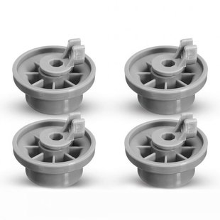 4pcs Wheels For Bosch Siemens Neff Dishwasher Rack Basket Wh