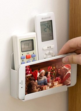 Wall Mounted Organizer Storage Box Remote Control Air Condit