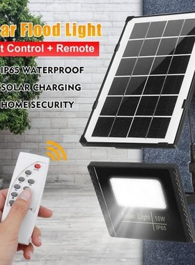 10W LED FloodLight Outdoor Waterproof IP65 Solar Sensor Lamp