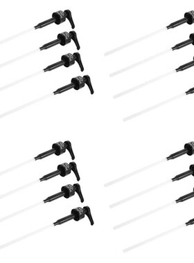 16 Pcs Coffee 1 Liter Dispenser Syrup Pump Black Liquid Disp