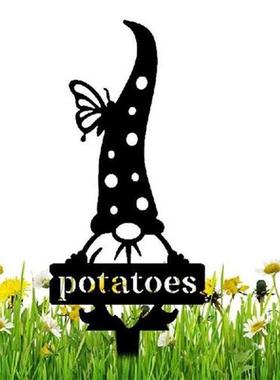 Garden Gnome Plant Stakes Nursery Plant Label Tag Garden