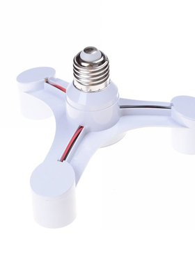 220V-230V 3 In 1 E27 to E27 LED Lamp Bulbs Socket Splitter A