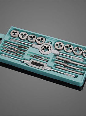 20pc/set Metric Hand Tap And Die Set M3-M12 Screw Thread Plu