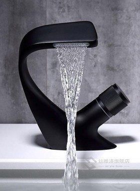 Black Faucet Bathroom Faucets Hot Cold Water Mixer mixing va