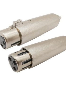 1Pcs Metal Silver RCA Male Plug to 3 Pin XLR Female Socket A