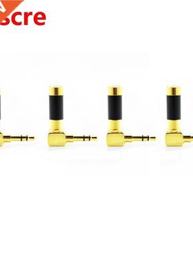10PCS High quality Gold plated 3.5mm Stereo 3-Pole Male Righ