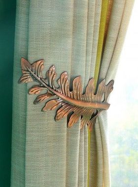 Metal Curtain Hook Leaf Curtain Tieback Holder Tie Backs