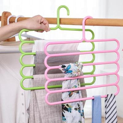 5 Layers Clothes Hanger Closet Pants Hangers Trousers Hanger