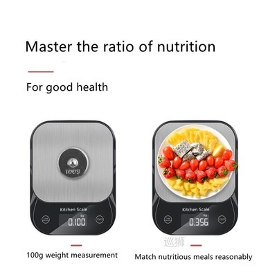 10kg/1g Kitchen Scales Stainless steel digital scale 5kg/0.1