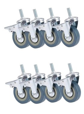 Heavy Duty 75mm Swivel Castor with Brake Trolley Casters Whe