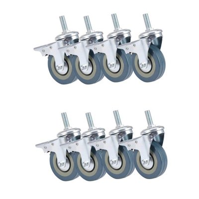 Heavy Duty 75mm Swivel Castor with Brake Trolley Casters Whe