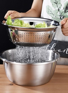 4PCS Set 304 Stainless Steel Bowl with Lid Kitchen Cooking S