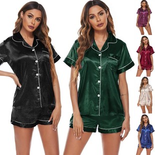 Leisure wear pajamas women suits short sleeve shorts in the
