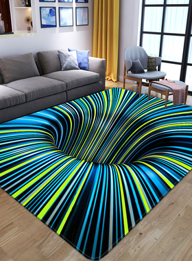 3D Vortex Illusion Carpet Entrance Door Floor Mat Abstract G