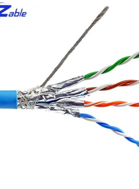 Cat6a Ethernet Cable S/FTP Installation Double Shield Solid