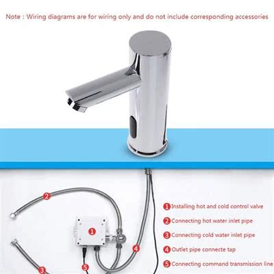 Bathroom Automatic Infrared Sensor Sink Faucet Touchless Bas