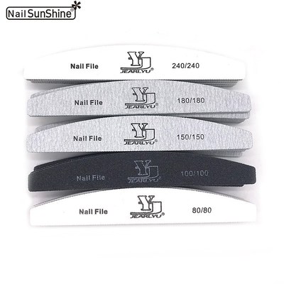 50 Pcs Professional Nail Files Sandpaper 80/100/150/180/240