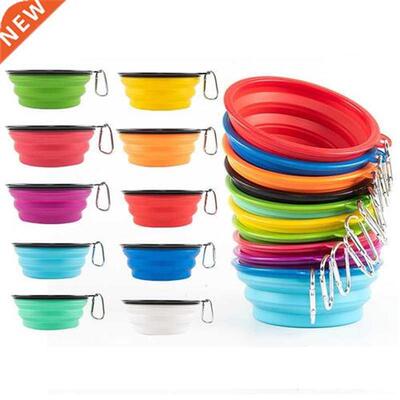 1000ml Large Collapsible Dog Pet Folding Silicone Bowl Outdo