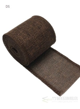 5M Natural Jute Burlap Wired Ribbon Rolls Christmas Gift Dec