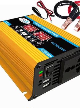 Modified Sine Wave Inverter 4000W DC12V to AC220V Portable