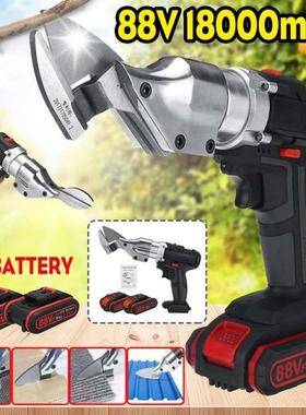 88V Cordless Pruner Electric Pruning Shear With 2pcs 18000mA