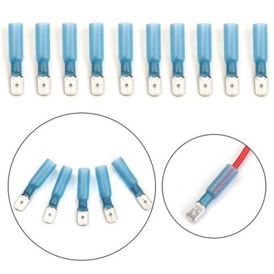 10Pcs Assorted Insulated Spade Crimp Terminals Electrical Wi
