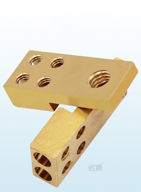 Terminal Block Row Single phase Two-in Eight-out Green Conne