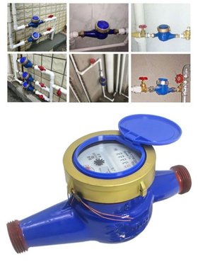 DN20 Garden Home Metal Cold Water Meter Single Water Flow We