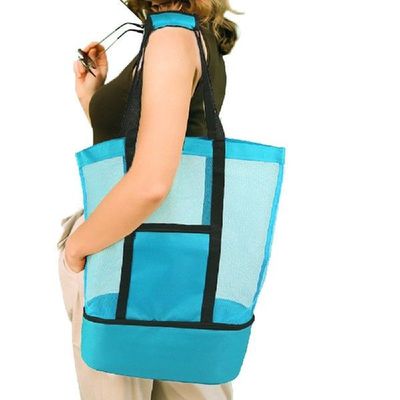 Portable Mesh Bag Kids Toys Swimming Beach Bag for Towels