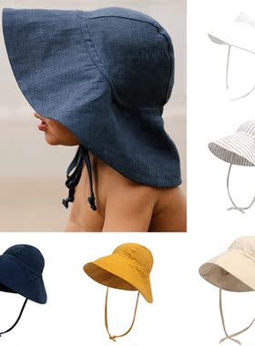 Baby SunHat Summer Boys Girls Bucket Hat Kids Cotton UV Trav