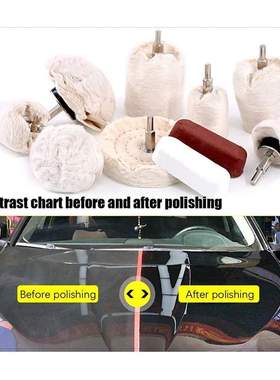 10Pcs Buffing Polishing Wheels with Polishing Compounds Kit,