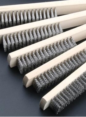Wire Brush Set for Cleaning 3-Pack Multi Purpose Wood Handle