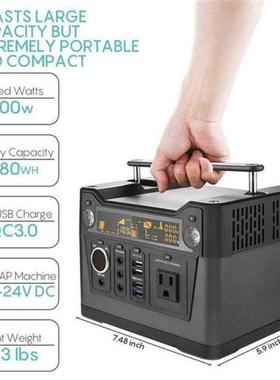 Portable Solar Generator Peak 00W output Power Station AC