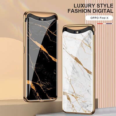 GKK Luxury Tempered Glass Case For OPPO Find X Case All inc