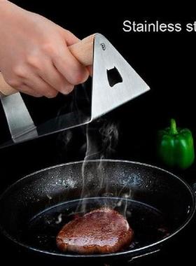 Stainless Steel Bacon Press Handheld Non-Stick Burger Patty