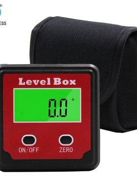 Red Precision digital protractor inclinometer Level box digi